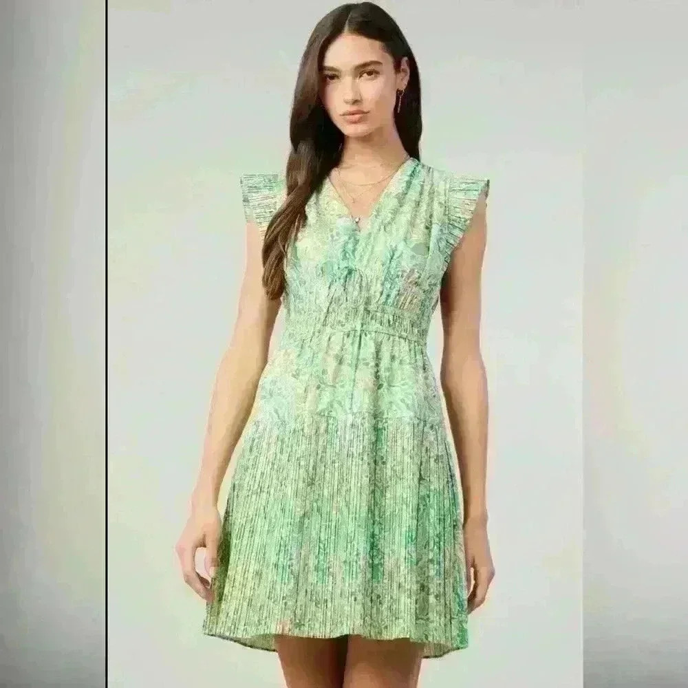 Current Air Wedding Guest Cocktail Mini Dress Fall Colors Size S w/ pockets NWT